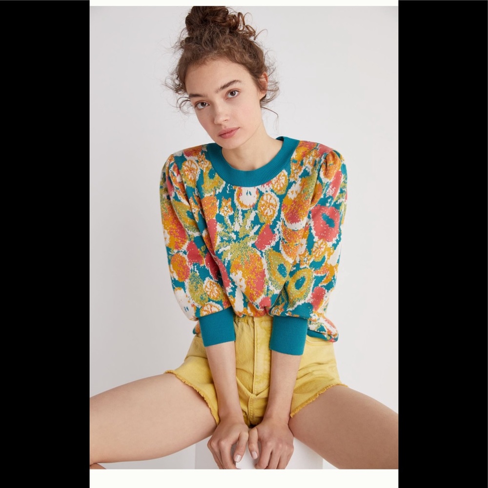 Farm Rio by Anthro Fruit Sweater
